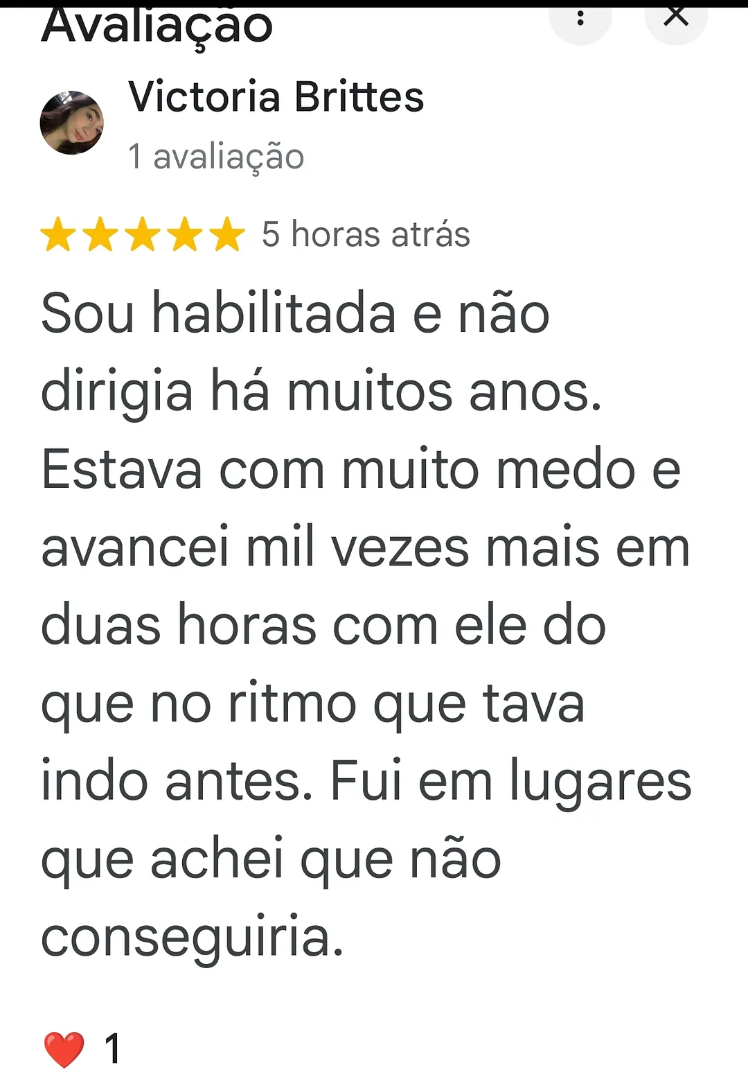 Depoimento de Victoria Brittes